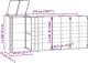 vidaXL Obudowa na 4 kosze na śmieci, antracytowa, 276x79x117 cm 10