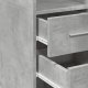 vidaXL Wysoka szafka, szarość betonu, 50x42,5x185 cm 7