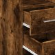 vidaXL Wysoka szafka, przydymiony dąb, 50x42,5x185 cm 7