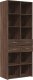 vidaXL Wysoka szafka, brązowy dąb, 70x42,5x185 cm 2