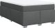 vidaXL Łóżko kontynentalne z materacem, ciemnoszara tkanina 120x200 cm 2