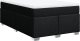 vidaXL Łóżko kontynentalne z materacem, czarne, tkanina, 120x200 cm 2