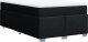 vidaXL Łóżko kontynentalne z materacem, czarne, tkanina, 120x200 cm 9