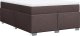 vidaXL Łóżko kontynentalne z materacem, brązowe, tkanina, 140x200 cm 9