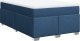 vidaXL Łóżko kontynentalne z materacem, niebieskie, tkanina 120x200 cm 2