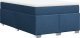 vidaXL Łóżko kontynentalne z materacem, niebieskie, tkanina 120x200 cm 9