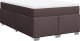 vidaXL Łóżko kontynentalne z materacem, brązowe, tkanina, 120x200 cm 2