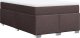 vidaXL Łóżko kontynentalne z materacem, brązowe, tkanina, 120x200 cm 9