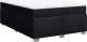 vidaXL Łóżko kontynentalne z materacem, czarne, tkanina 140x200 cm 2