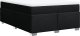 vidaXL Łóżko kontynentalne z materacem, czarne, tkanina 140x200 cm 9