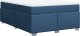 vidaXL Łóżko kontynentalne z materacem, niebieskie, tkanina 140x200 cm 9