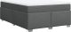vidaXL Łóżko kontynentalne z materacem, ciemnoszara tkanina 160x200 cm 9