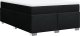 vidaXL Łóżko kontynentalne z materacem, czarne, tkanina 160x200 cm 9