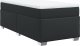vidaXL Łóżko kontynentalne z materacem czarne 80x200 cm 2