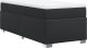 vidaXL Łóżko kontynentalne z materacem czarne 100x200 cm 9