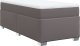 vidaXL Łóżko kontynentalne z materacem szare 100x200 cm 2
