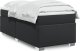 vidaXL Łóżko kontynentalne z materacem czarne 90x200 cm 1