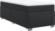 vidaXL Łóżko kontynentalne z materacem czarne 90x200 cm 9