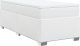 vidaXL Łóżko kontynentalne z materacem białe 100x200 cm 2