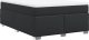 vidaXL Łóżko kontynentalne z materacem czarne 160x200 cm 9