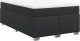 vidaXL Łóżko kontynentalne z materacem czarne 120x200 cm 2