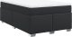 vidaXL Łóżko kontynentalne z materacem czarne 120x190 cm 2