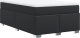 vidaXL Łóżko kontynentalne z materacem czarne 120x190 cm 9