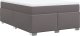 vidaXL Łóżko kontynentalne z materacem szare 160x200 cm 9