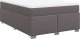 vidaXL Łóżko kontynentalne z materacem szare 140x200 cm 2