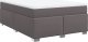 vidaXL Łóżko kontynentalne z materacem szare 140x200 cm 9