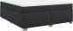 vidaXL Łóżko kontynentalne z materacem czarne 180x200 cm 9