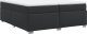 vidaXL Łóżko kontynentalne z materacem czarne 200x200 cm 9