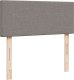 vidaXL Łóżko kontynentalne z materacem, taupe, tkanina, 120x200 cm 7