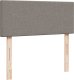 vidaXL Łóżko kontynentalne z materacem, taupe, tkanina, 120x200 cm 7