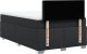 vidaXL Łóżko kontynentalne z materacem, czarne, 120x190 cm, ekoskóra 12