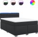vidaXL Łóżko kontynentalne z materacem czarne 160x200 cm 2
