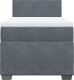 vidaXL Łóżko kontynentalne z materacem, ciemnoszary aksamit, 90x200 cm 6