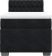 vidaXL Łóżko kontynentalne z materacem, czarne, aksamit 100x200 cm 6
