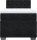 vidaXL Łóżko kontynentalne z materacem, czarne, aksamit 100x200 cm 6