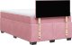 vidaXL Łóżko kontynentalne z materacem, różowe, 120x200 cm, aksamit 12