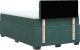 vidaXL Łóżko kontynentalne z materacem, ciemnozielone, 120x200 cm 12