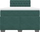 vidaXL Łóżko kontynentalne z materacem, ciemnozielone, 120x200 cm 6