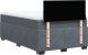 vidaXL Łóżko kontynentalne z materacem, ciemnoszare, 120x200cm aksamit 12