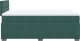 vidaXL Łóżko kontynentalne z materacem, ciemnozielone, 120x200 cm 11