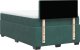 vidaXL Łóżko kontynentalne z materacem, ciemnozielone, 120x200 cm 12