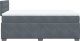 vidaXL Łóżko kontynentalne z materacem, ciemnoszare, 120x200cm aksamit 11