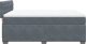 vidaXL Łóżko kontynentalne z materacem, ciemnoszara, aksamit 140x190cm 11