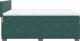 vidaXL Łóżko kontynentalne z materacem, ciemnozielone, 140x200 cm 7