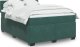 vidaXL Łóżko kontynentalne z materacem, ciemnozielone, 160x200 cm 1