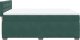 vidaXL Łóżko kontynentalne z materacem, ciemnozielone, 160x200 cm 7